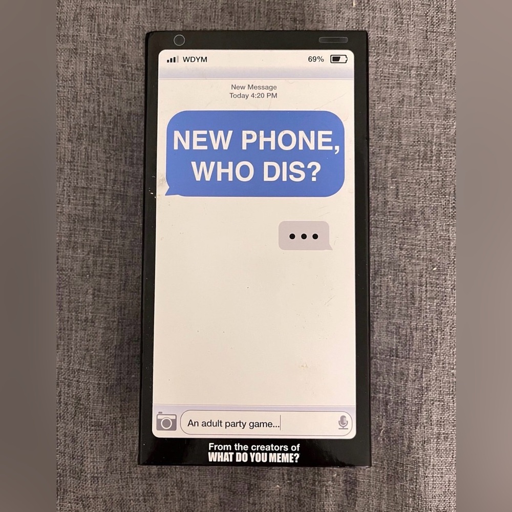 New Phone Who Dis Party Card Game for Adults and Teens